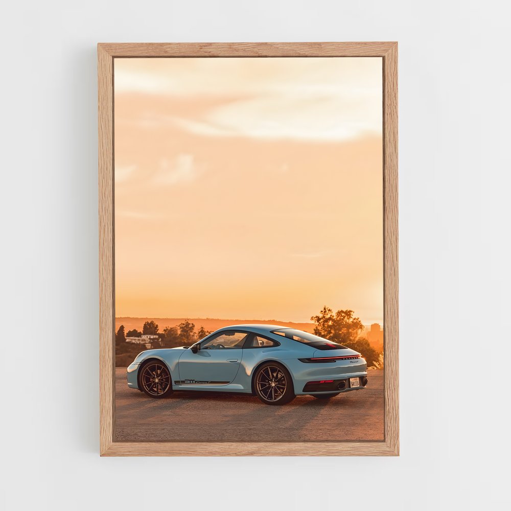 Poster Carrera Céleste – affiche Porsche (vue 4)
